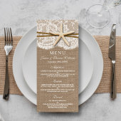 De Kaarten van het Rustic Starfish Wedding Collect Reclamekaart