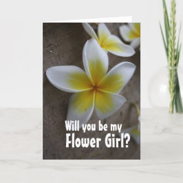 De Kaarten van het Verzoek van Bloemenmeisje van