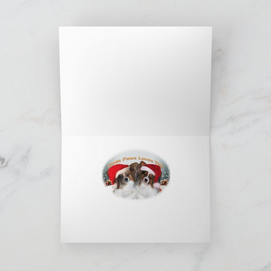 De Kaarten van Papillon prettige feestdagen (Binnen)