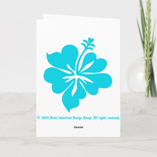 De Kaarten van Pasen van het Meisje van Hula van (Achterkant)