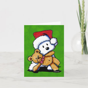 De Kaarten van Teddybear Westie van Kerstmis
