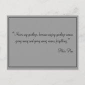 De kaarten zeggen nooit vaarwel (Voorkant)