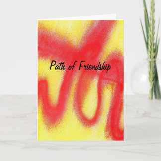 De kaartenVriendschap van Abastract Kaart