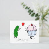 De kaartje houdt van de Cream van het ijs het Brie Briefkaart (Staand voorkant)