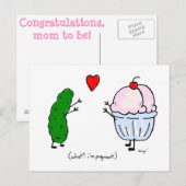 De kaartje houdt van de Cream van het ijs het Brie Briefkaart (Voorkant / Achterkant)