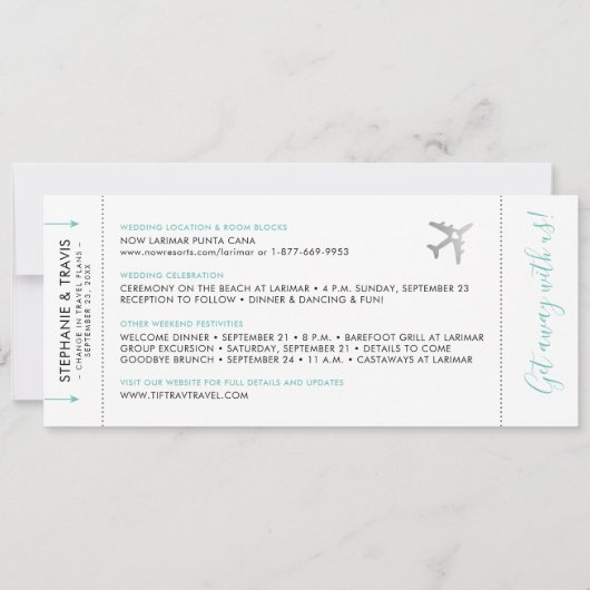 De kaartje van de pas van het instappen verandert  aankondiging (Achterkant)