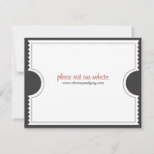 De kaartje van de Punch van het kaartje sparen de Save The Date (Achterkant)