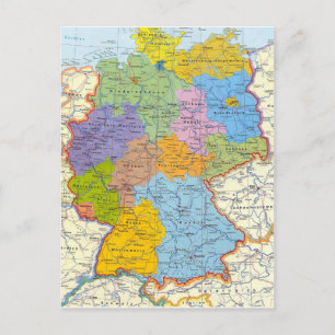 De kaartkaart 3 van Duitsland Briefkaart