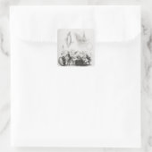 De kaartkamer bij Bath Vierkante Sticker (Tas)