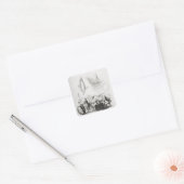 De kaartkamer bij Bath Vierkante Sticker (Envelop)