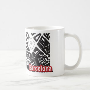 De kaartMok van Barcelona Koffiemok