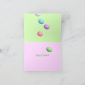 De kaartsjabloon van Paaseieren Feestdagen Kaart (Binnen)