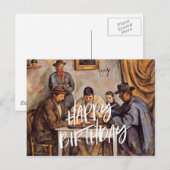 De kaartspelers, Gefeliciteerd Briefkaart (Voorkant / Achterkant)