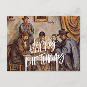 De kaartspelers, Gefeliciteerd Briefkaart