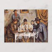 De kaartspelers, Gefeliciteerd Briefkaart (Voorkant)