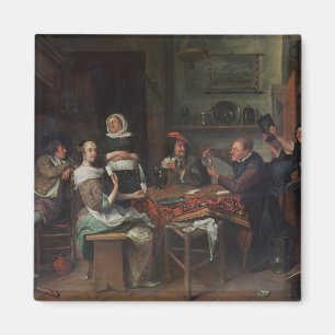 De kaartspelers magneet