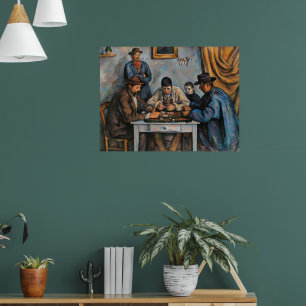 De kaartspelers Paul Cezanne Poster