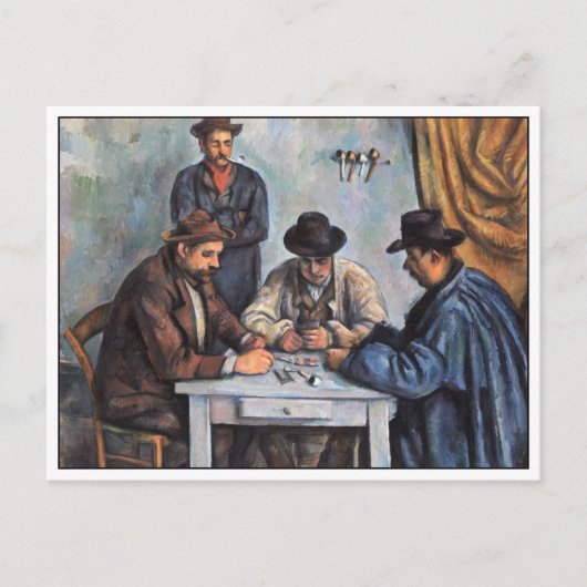De kaartspelers van Paul Cezanne Briefkaart (Voorkant)