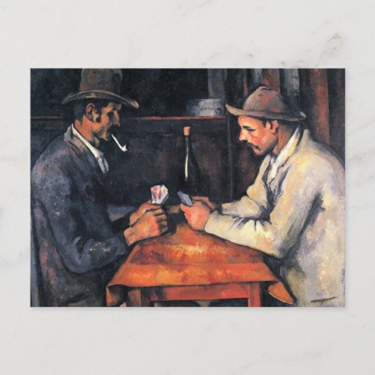 De kaartspelers van Paul Cezanne Briefkaart (Voorkant)