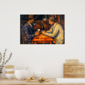 De kaartspelers van Paul Cezanne Poster (Keuken)