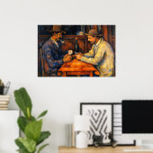 De kaartspelers van Paul Cezanne Poster (Thuiskantoor)