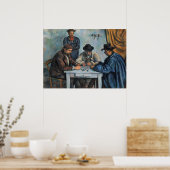 De kaartspelers van Paul Cezanne Poster (Keuken)