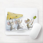 De kaas (met olijven) Mousepad binnenbrengen Muismat (Met muis)