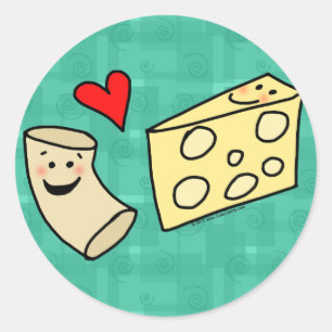 De Kaas van de Liefdes van MAC, Grappige Leuke Ronde Sticker