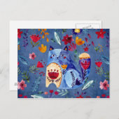 De kaasdoos in de bloem briefkaart (Voorkant / Achterkant)