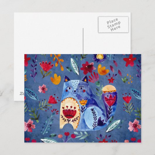 De kaasdoos in de bloem briefkaart (Voorkant / Achterkant)