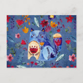 De kaasdoos in de bloem briefkaart (Voorkant)