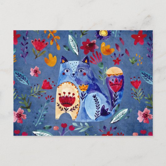 De kaasdoos in de bloem briefkaart (Voorkant)