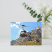 De kabelauto in Kaapstad die het tafelgebergte opg Briefkaart (Staand voorkant)