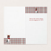 De Kabeljauwhond van de grens Collie met Westerne Kaart (Binnenkant ongevouwen)