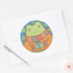 De Kabouter Kikker Ronde Sticker