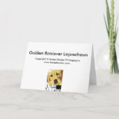 De Kabouter van het golden retriever Kaart (Achterkant)