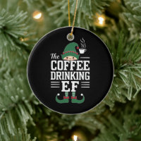 De Kabouterfamilie die koffie drinkt, kerst-matchi