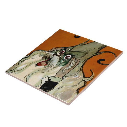 “De Kabouterkoning” door John R Neill Tegeltje (Zijkant)