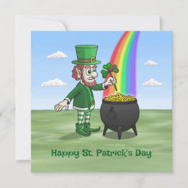 De kabouters Gelukkig St. Patrick's Dag Kaart