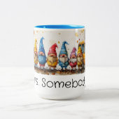 De kabouters in de bus tweekleurige koffiemok (Center)