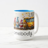 De kabouters in de bus tweekleurige koffiemok (Voorkant rechts)