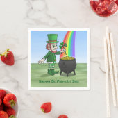 De kabouters prettige St. Patrick's Dag Servet (Insitu)