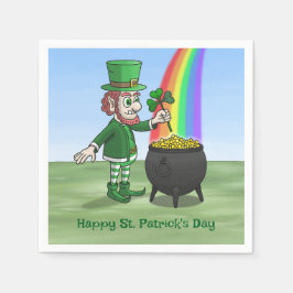 De kabouters prettige St. Patrick's Dag Servet