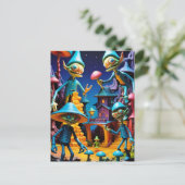 De kabouters van Groll-Town - Ken Gage Fantasy Art Briefkaart (Staand voorkant)