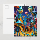 De kabouters van Groll-Town - Ken Gage Fantasy Art Briefkaart (Voorkant / Achterkant)