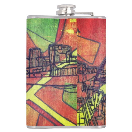 De kade heupfles (Achterkant)