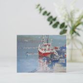De Kade Salcombe van de visser Briefkaart (Staand voorkant)