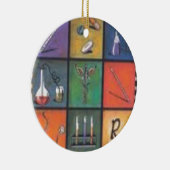 "De kaduceus-chirurg/medisch Ornament" Keramisch Ornament (Rechts)