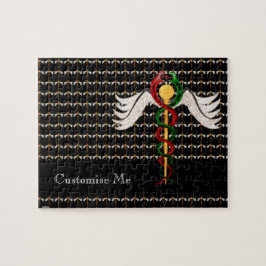 De kaduceus (volledige kleur) legpuzzel