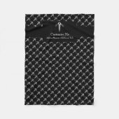 De kaduceus (wit) fleece deken (Voorkant)